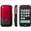 ifrogz Soft Touch for iPhone 3G - Red/Black
